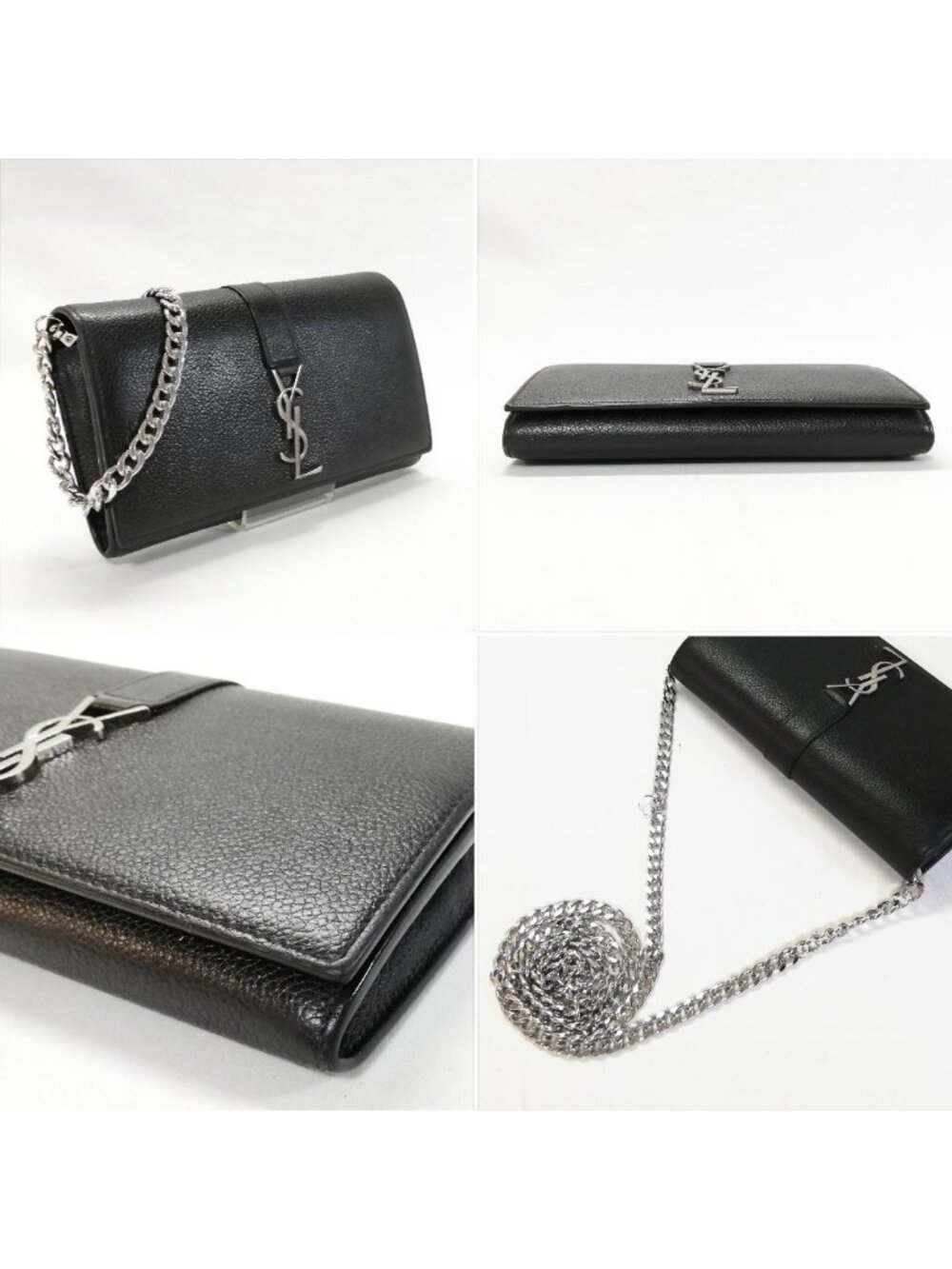 Saint Laurent Large Flap Wallet Black - Picture 3 of 6
